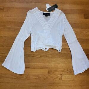 Polly & Esther Women's Small femme utility blouse